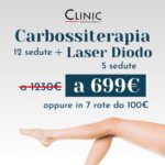 Carbossiterapia 12 sed. + Laser diodo zona media 5 sed.